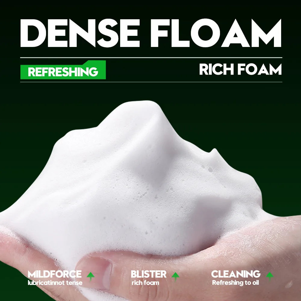 Deep Cleansing Men Facial Cleanser Oil Control Moisturizing Blackhead Remove Dark Spots Pores Acne Mark Refining Face Wash 100g